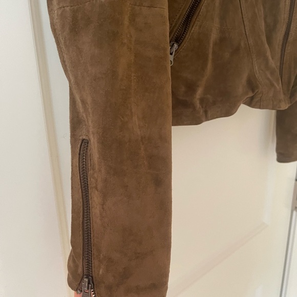 Free People genuine Suede leather moto jacket. - Picture 10 of 15